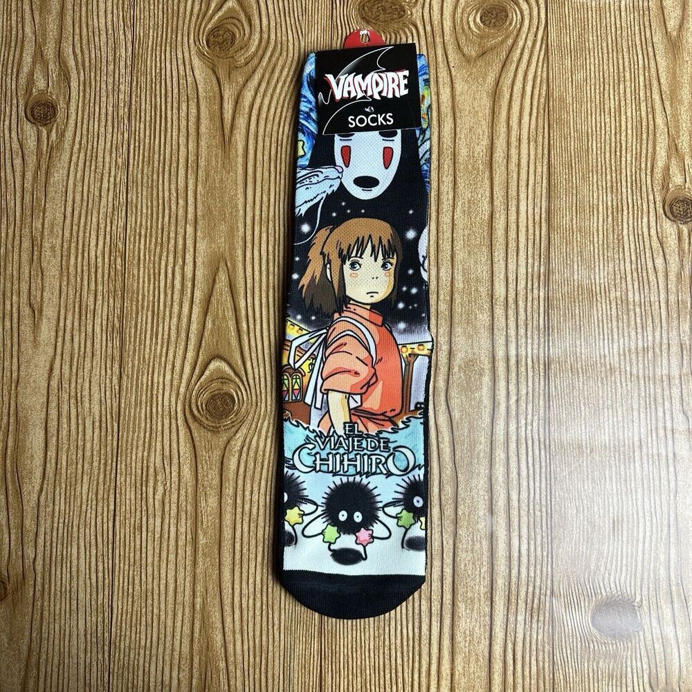 Studio Ghibli Spirited Away‎ Crew Socks Spot Sprite No Face Chihiro Unisex